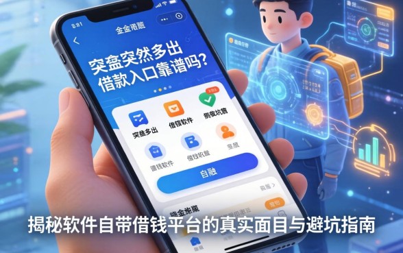 手机里突然多出的借款入口靠谱吗？揭秘软件自带借钱平台的真实面目与避坑指南