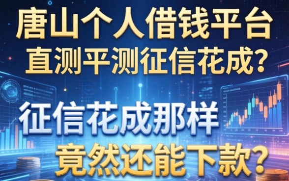 唐山个人借钱平台实测：征信花成那样竟然还能下款？