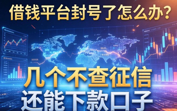 借钱平台封号了怎么办？分享几个不查征信还能下款的口子