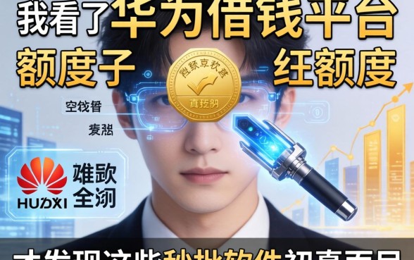 我看了华为借钱平台的额度，才发现这些秒批软件的真面目