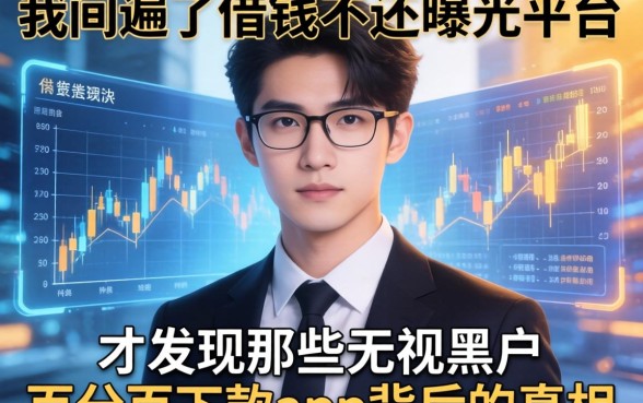 我翻遍了借钱不还曝光平台，才发现那些无视黑户百分百下款app背后的真相
