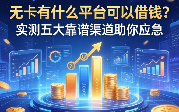 无卡有什么平台可以借钱？实测五大靠谱渠道助你应急