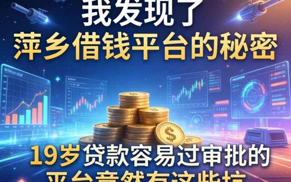 我发现了萍乡借钱平台的秘密，19岁贷款容易过审批的平台竟然有这些坑