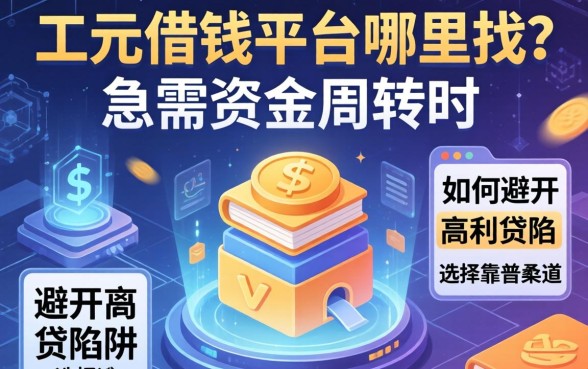 广元的借钱平台哪里找？急需资金周转时，如何避开高利贷陷阱选择靠谱渠道？