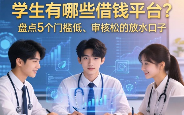 学生有哪些借钱平台？盘点5个门槛低、审核松的放水口子