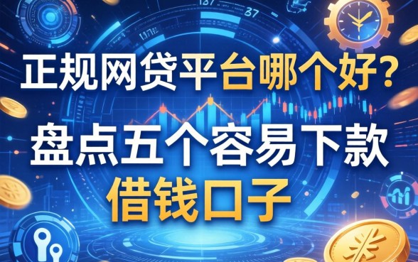 正规网贷平台哪个好？盘点五个容易下款的借钱口子