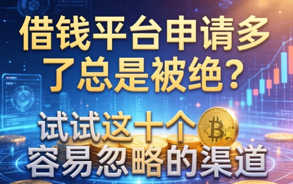 借钱平台申请多了总是被拒？试试这十个容易忽略的渠道