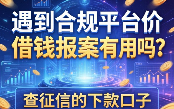 遇到不合规平台借钱报案有用吗？分享几个不查征信的下款口子
