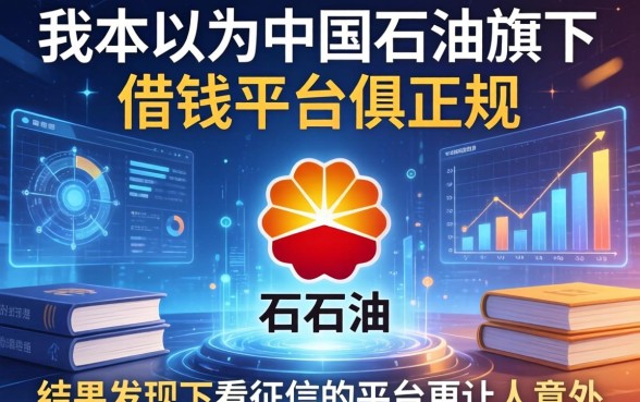 我本以为中国石油旗下借钱平台很正规，结果发现不看征信的平台更让人意外