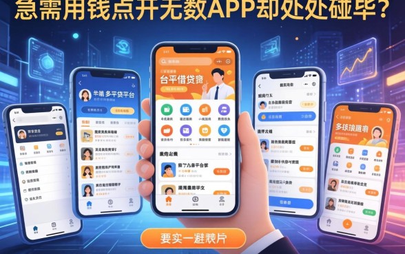 急需用钱点开无数APP却处处碰壁？面对琳琅满目的多平台借钱平台，我们该如何避开雷区找到真正靠谱的那一个？