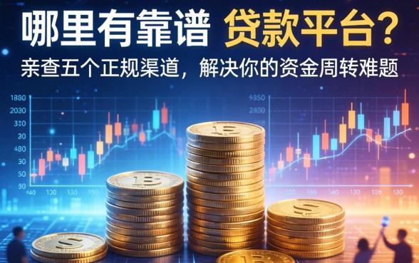 哪里有靠谱的贷款平台？亲测五个正规渠道，解决你的资金周转难题