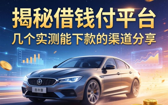 揭秘借钱付平台：几个实测能下款的渠道分享