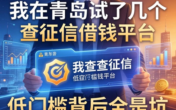 我在青岛试了几个不查征信的借钱平台，发现低门槛背后全是坑