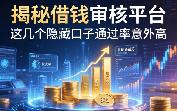 揭秘借钱审核平台：这几个隐藏口子通过率意外高