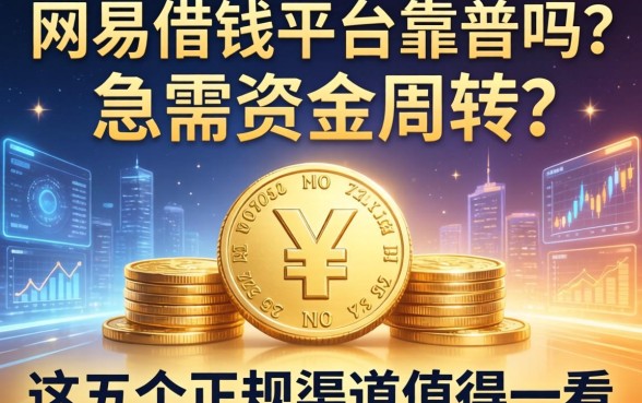 网易的借钱平台靠谱吗？急需资金周转，这五个正规渠道值得一看