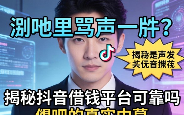 贴吧里骂声一片？揭秘抖音借钱平台可靠吗贴吧的真实内幕