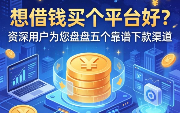 想借钱买个平台好？资深用户为您盘点五个靠谱下款渠道
