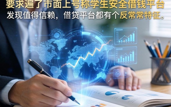 我翻遍了市面上号称学生安全借钱平台，发现值得信赖的借贷平台都有个反常识特征