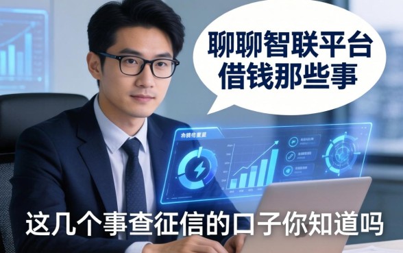 聊聊智联平台借钱那些事，这几个不查征信的口子你知道吗