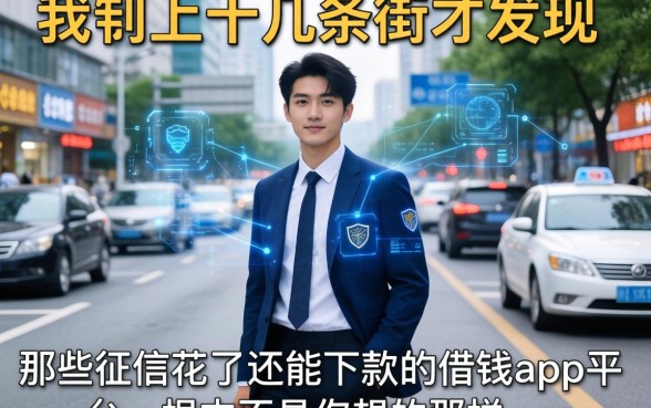 我翻了十几条街才发现，那些征信花了还能下款的借钱app平台，根本不是你想的那样