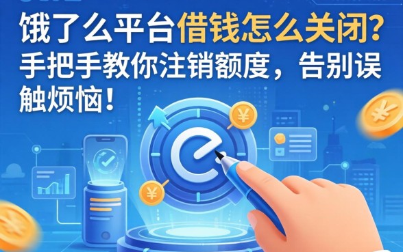 饿了么平台借钱怎么关闭？手把手教你注销额度，告别误触烦恼！