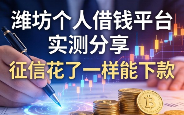 潍坊个人借钱平台实测分享：征信花了一样能下款