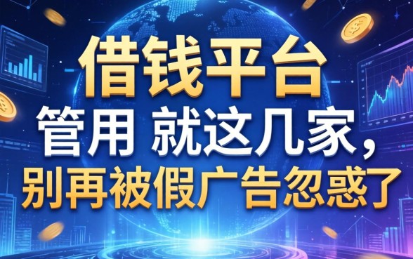 借钱平台管用的就这几家，别再被假广告忽悠了