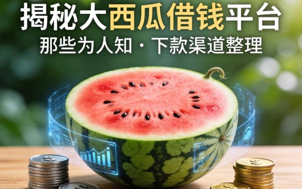 揭秘大西瓜借钱平台：那些不为人知的下款渠道整理