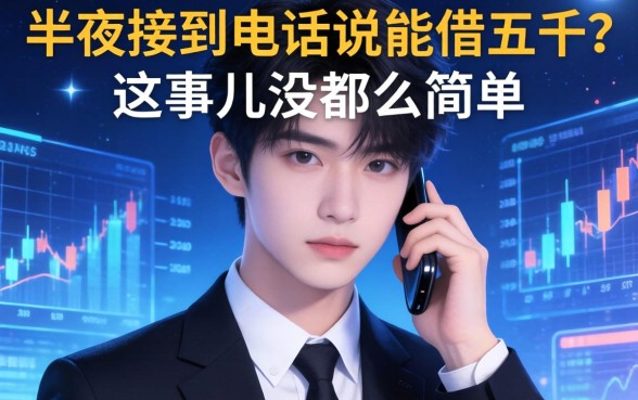 半夜接到电话说能借五千？这事儿没那么简单