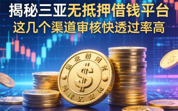 揭秘三亚无抵押借钱平台，这几个渠道审核快通过率高