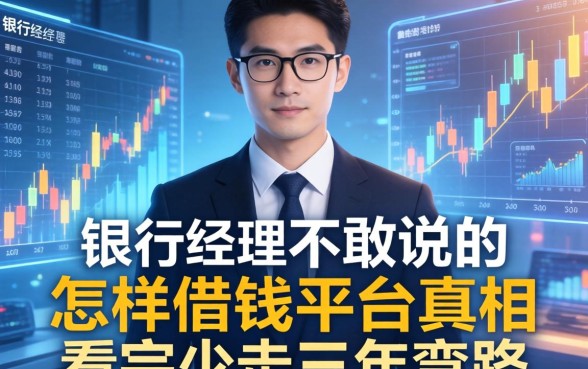银行经理不敢说的怎样借钱平台真相，看完少走三年弯路
