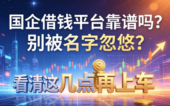 国企借钱平台靠谱吗？别被名字忽悠，看清这几点再上车