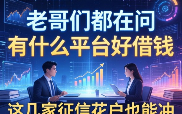 老哥们都在问有什么平台好借钱，这几家征信花户也能冲