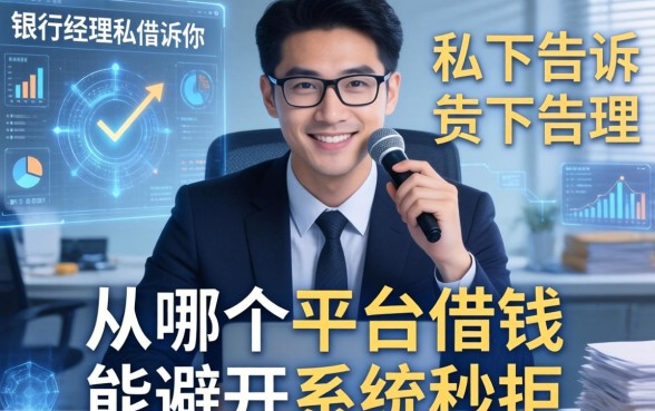 银行经理私下告诉你：从哪个平台借钱能避开系统秒拒