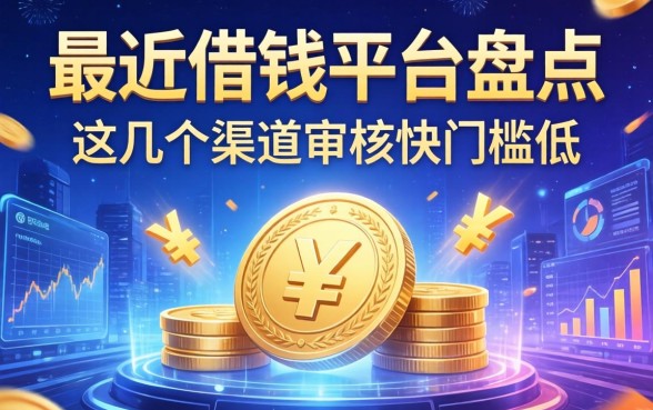 最近借钱平台广告盘点：这几个渠道审核快门槛低