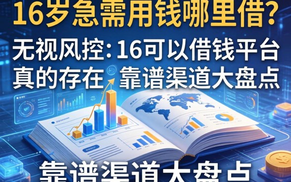 16岁急需用钱哪里借？无视风控的16可以借钱平台真的存在吗？靠谱渠道大盘点