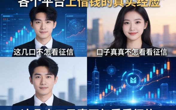 各个平台上借钱的真实经历，这几个口子真不怎么看征信