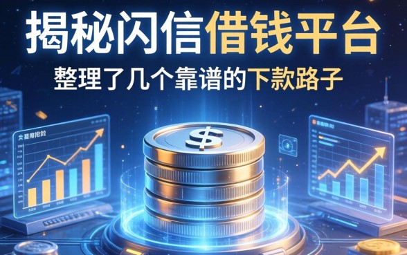 揭秘闪信借钱平台：整理了几个靠谱的下款路子
