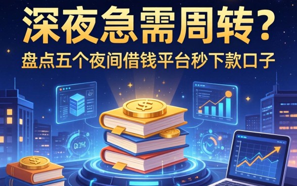 深夜急需周转？盘点五个夜间借钱平台秒下款口子