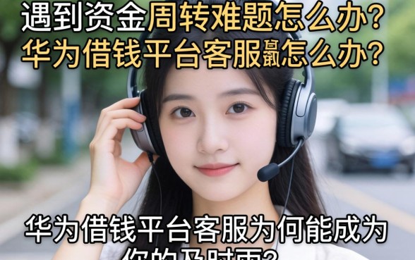 遇到资金周转难题怎么办？华为借钱平台客服为何能成为你的及时雨？