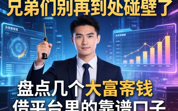 兄弟们别再到处碰壁了，盘点几个大富翁借钱平台里的靠谱口子
