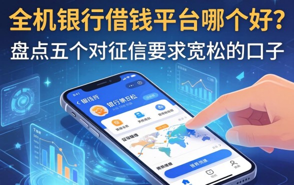 手机银行借钱平台哪个好？盘点五个对征信要求宽松的口子