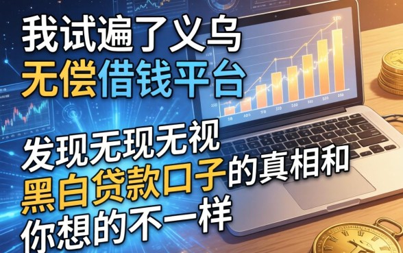 我试遍了义乌无偿借钱平台，发现无视黑白贷款口子的真相和你想的不一样