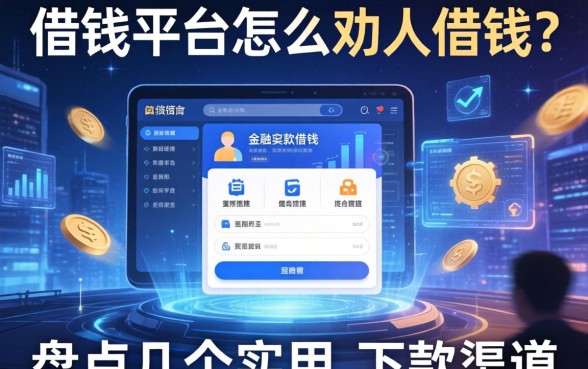在借钱平台怎么劝人借钱？盘点几个实用的下款渠道