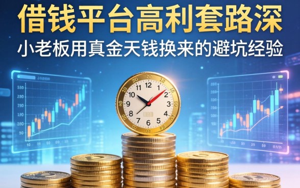 借钱的平台高利套路深，小老板用真金白银换来的避坑经验