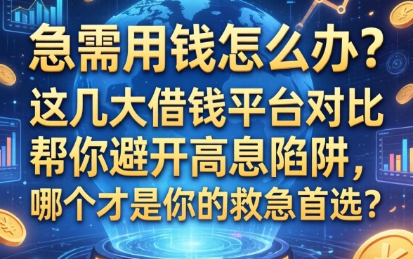 急需用钱怎么办？这几大借钱平台对比帮你避开高息陷阱，哪个才是你的救急首选？