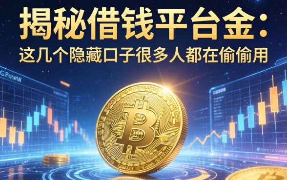 揭秘借钱平台金：这几个隐藏口子很多人都在偷偷用