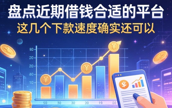 盘点近期借钱合适的平台，这几个下款速度确实还可以
