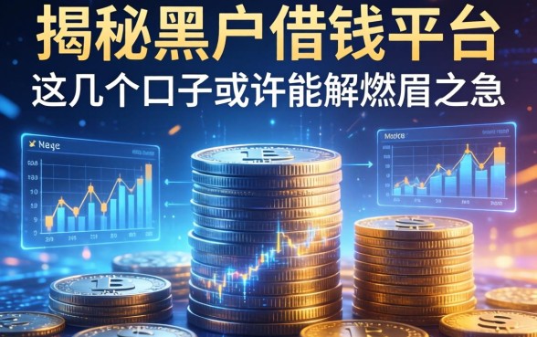 揭秘黑户借钱平台的，这几个口子或许能解燃眉之急