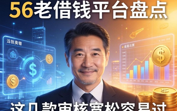 56岁借钱平台盘点：这几款审核宽松容易过